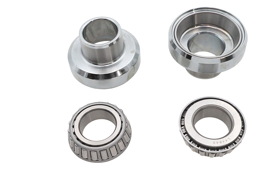Fork Neck Cup and Bearing Kit Chrome