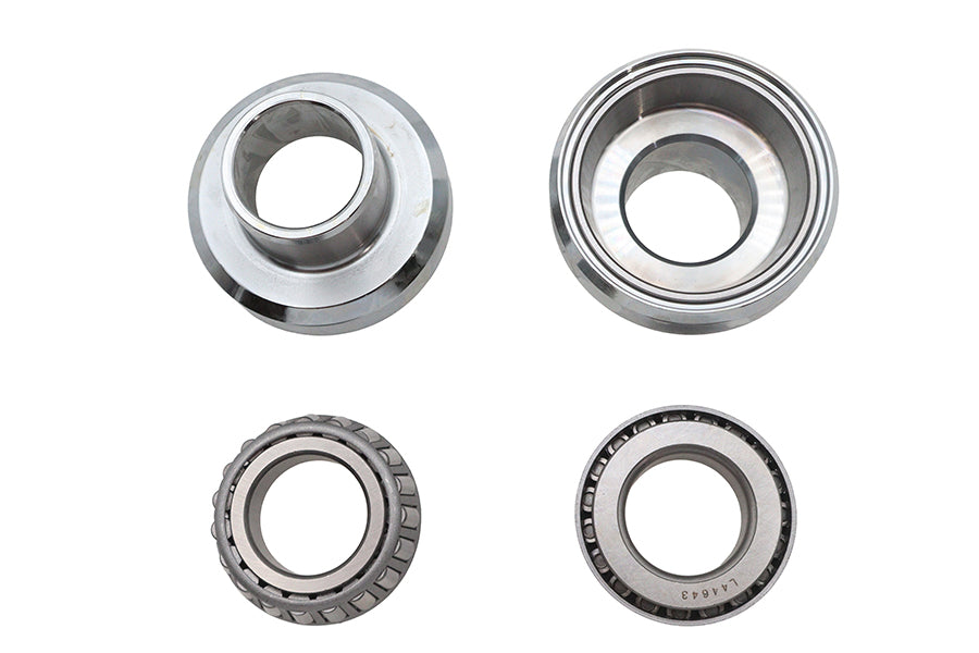 Fork Neck Cup and Bearing Kit Chrome