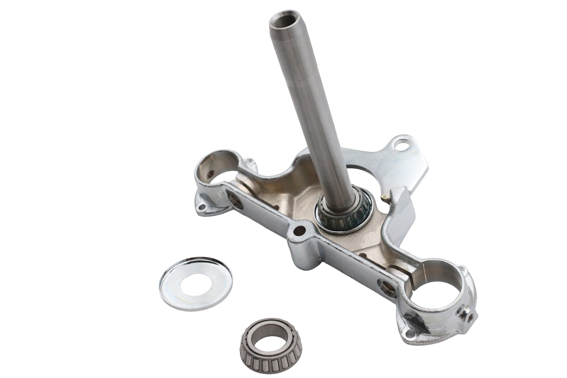 Chrome Lower Triple Tree with Bearing