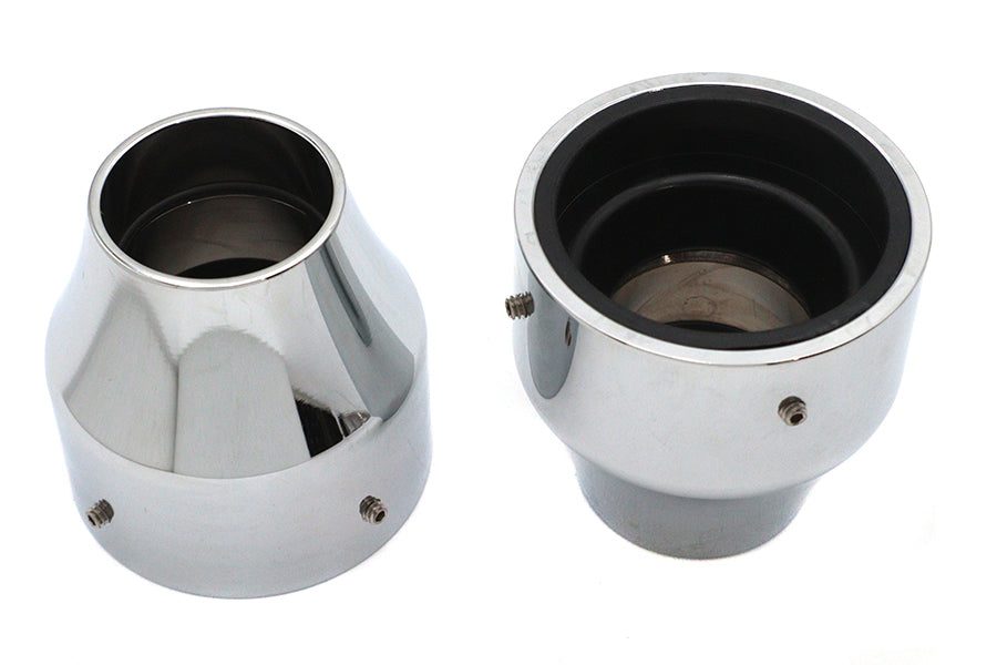 41mm Fork Boot Covers Chrome