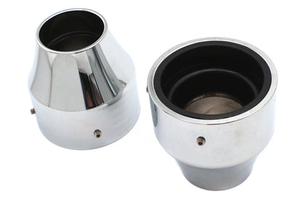 41mm Fork Boot Covers Chrome