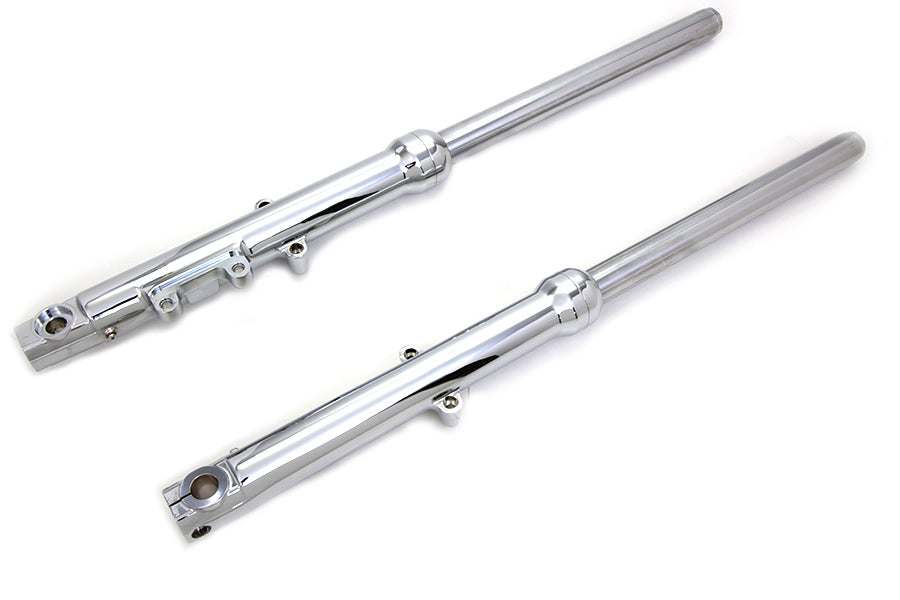 39mm Fork Slider Assembly Single Disc with Chrome Sliders