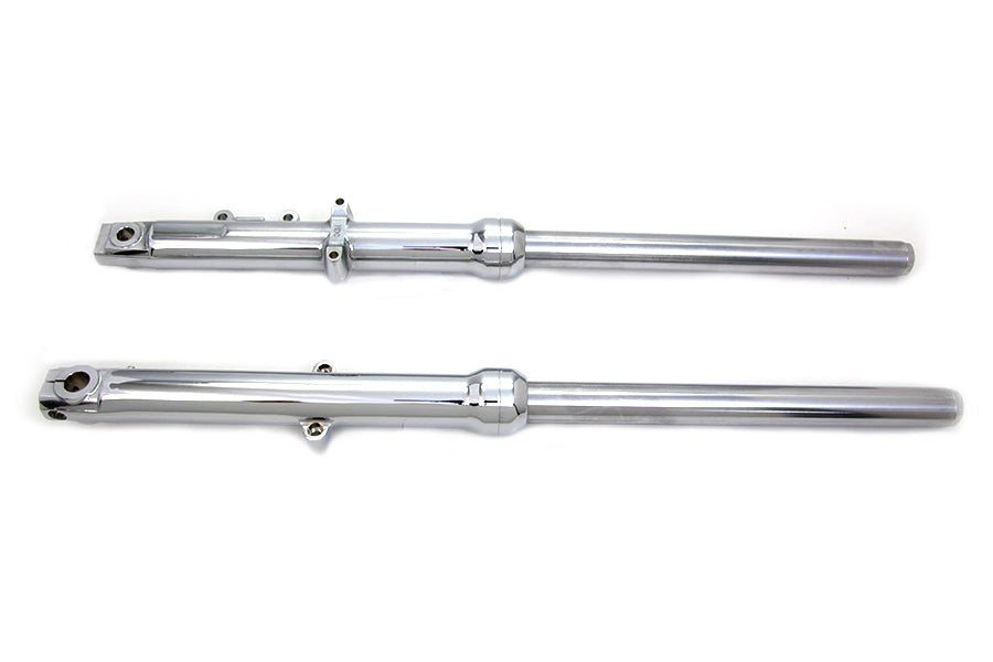 39mm Fork Slider Assembly Single Disc with Chrome Sliders