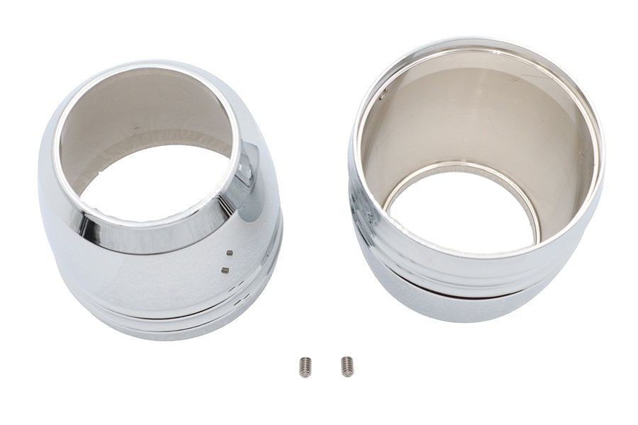 49mm Fork Boot Cover Chrome
