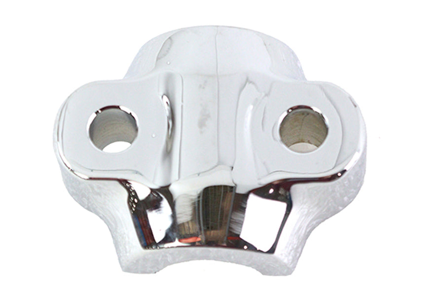 Chrome Fork Slider Axle Cap Left Side