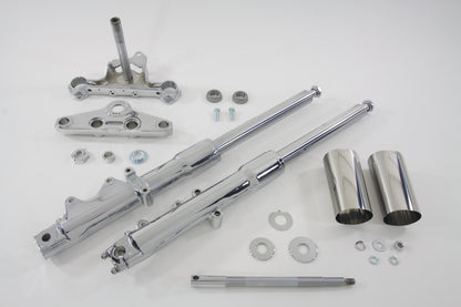 41mm Fork Assembly with Chrome Sliders Stock Length