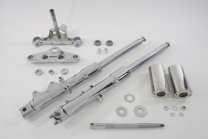 41mm Fork Assembly with Chrome Sliders Stock Length