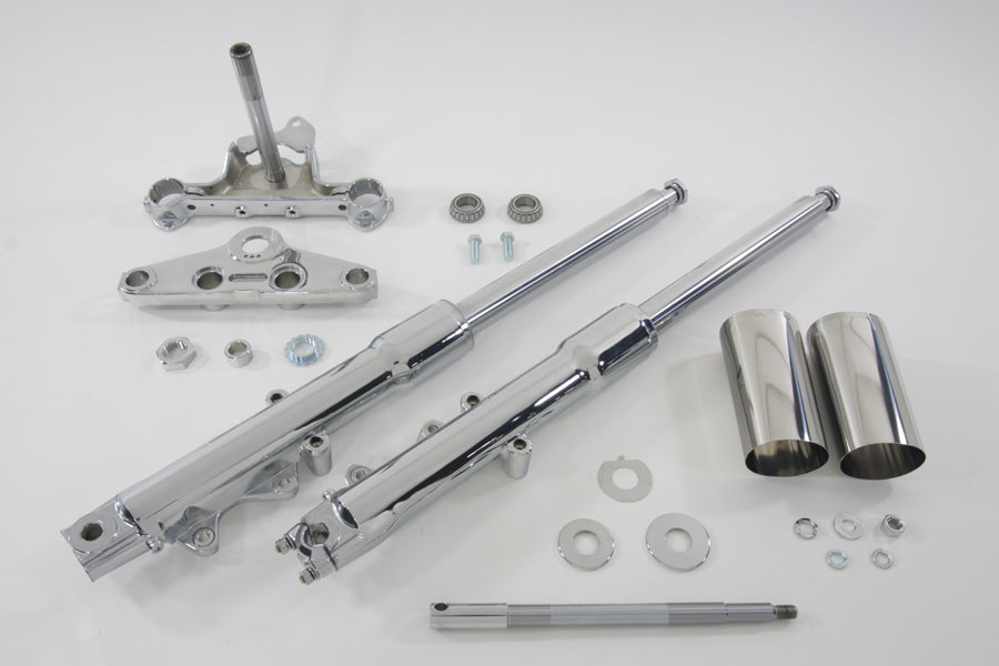 41mm Fork Assembly with Chrome Sliders Stock Length