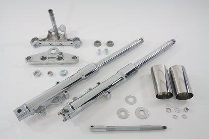 41mm Fork Assembly with Chrome Sliders Stock Length