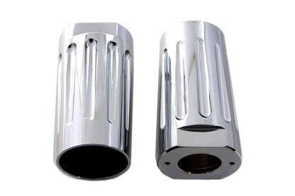 Chrome Milled Fork Slider Cover Set