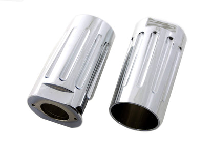 Chrome Milled Fork Slider Cover Set