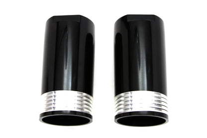 Black Fork Slider Cover Set Tapered Style