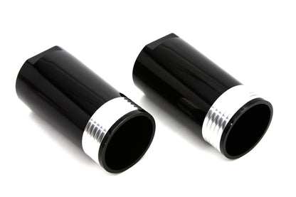 Black Fork Slider Cover Set Tapered Style