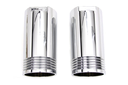 Chrome Fork Slider Cover Set Tapered Style