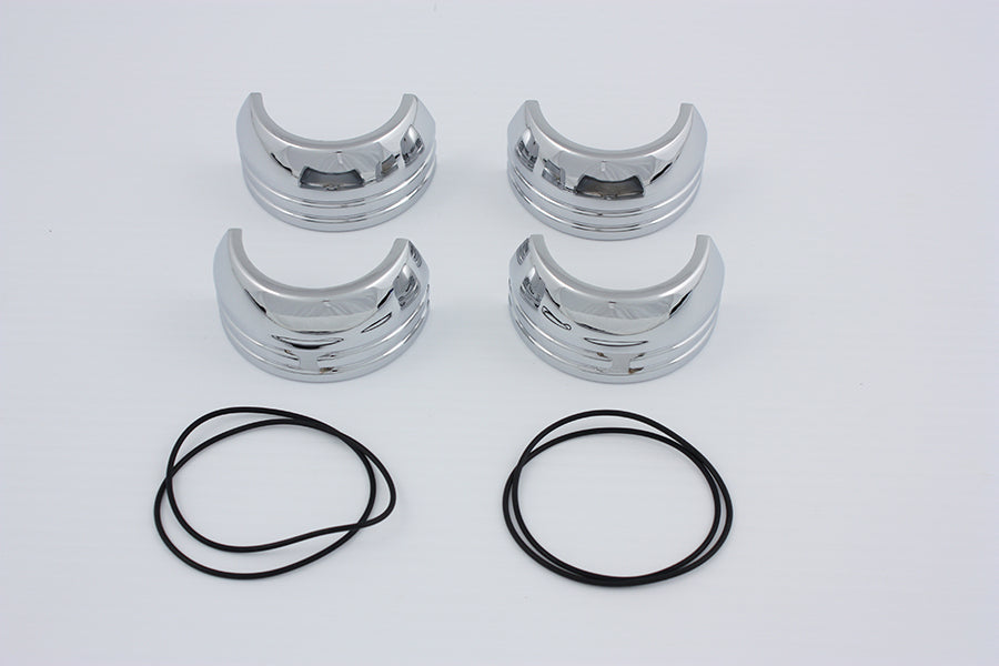 49mm Fork Boot Cover Set Chrome