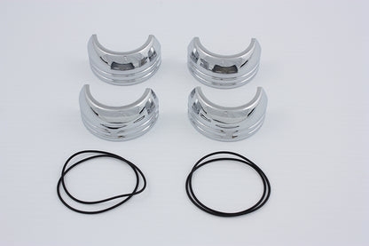 49mm Fork Boot Cover Set Chrome
