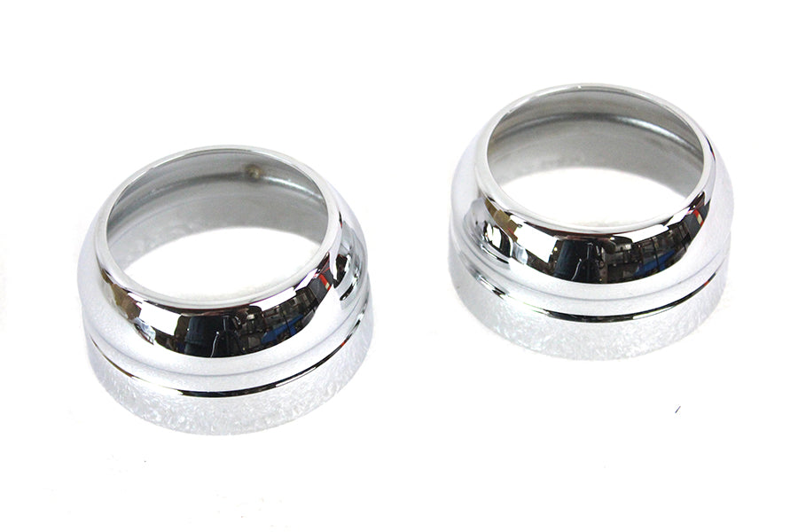 49mm Fork Boot Cover Set Chrome