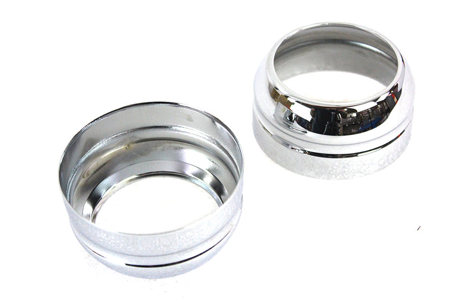 49mm Fork Boot Cover Set Chrome