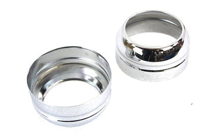 49mm Fork Boot Cover Set Chrome