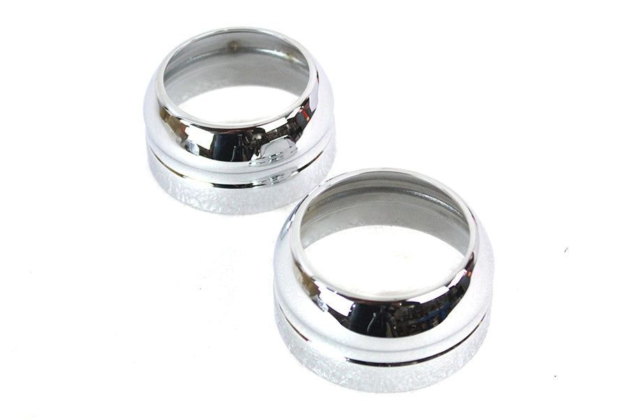 49mm Fork Boot Cover Set Chrome
