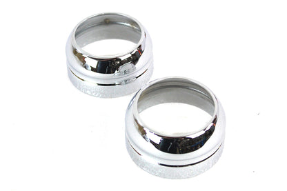 49mm Fork Boot Cover Set Chrome