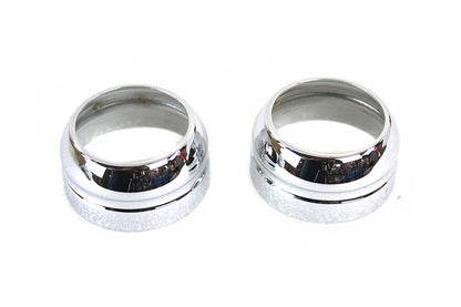 49mm Fork Boot Cover Set Chrome