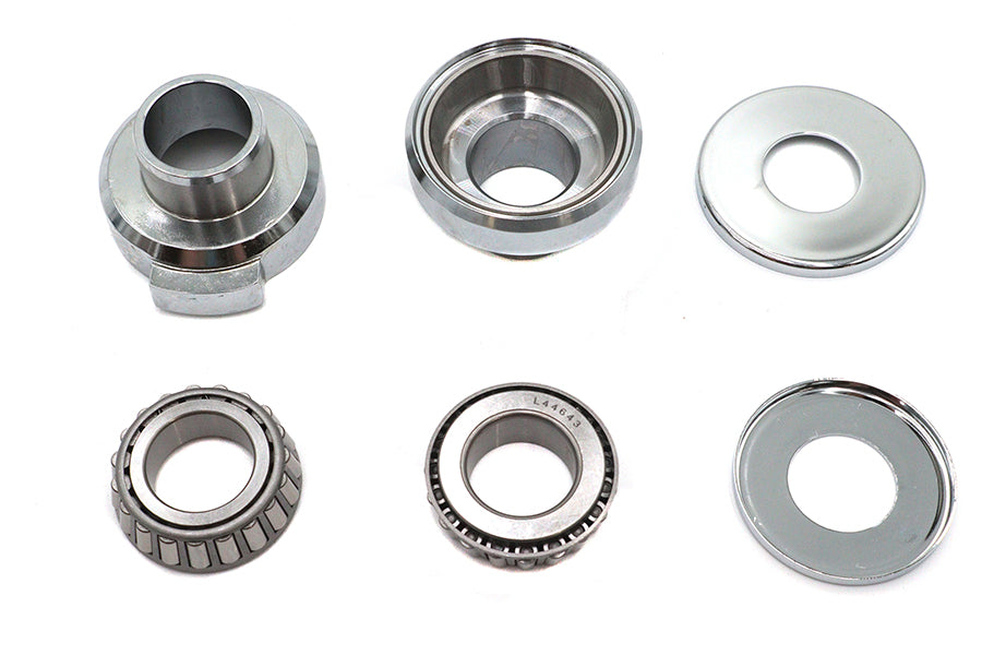 Chrome Fork Neck Cup Kit with Stops