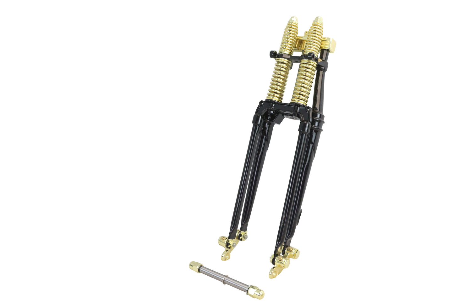 18 Spring Fork Kit Black with Brass Accents