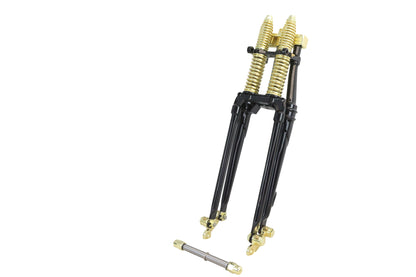18 Spring Fork Kit Black with Brass Accents