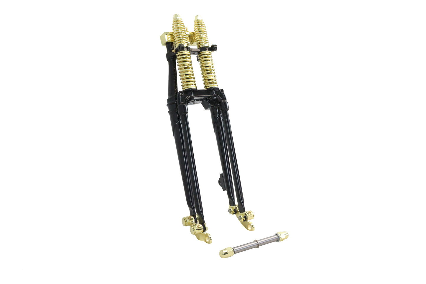 18 Spring Fork Kit Black with Brass Accents