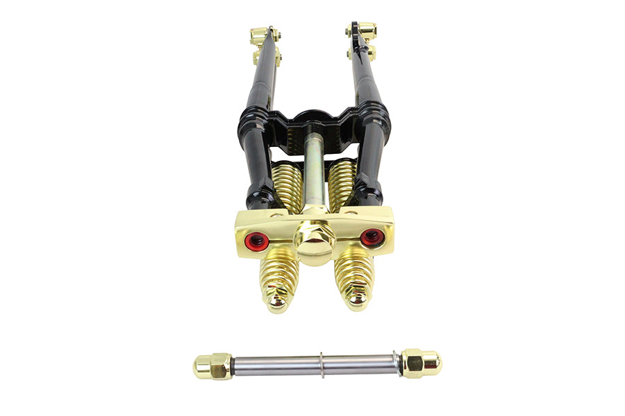 22 Spring Fork Kit Black with Brass Accents