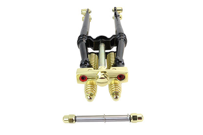 22 Spring Fork Kit Black with Brass Accents
