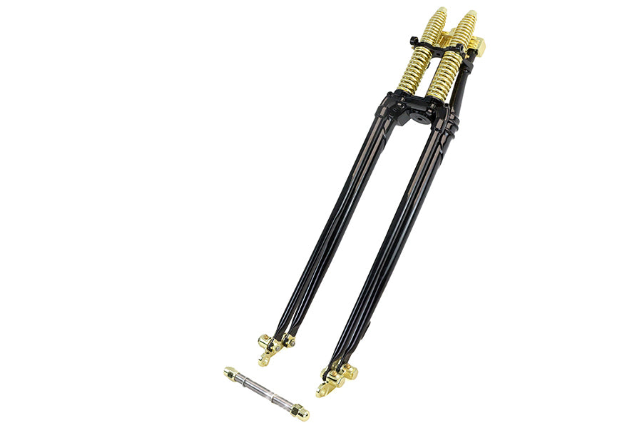 26 Spring Fork Kit Black with Brass Accents