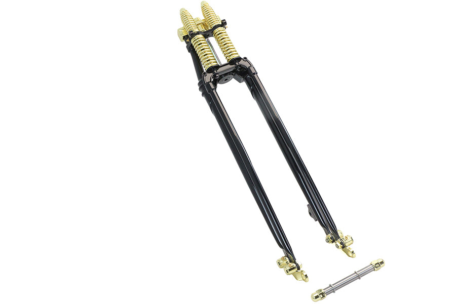 26 Spring Fork Kit Black with Brass Accents