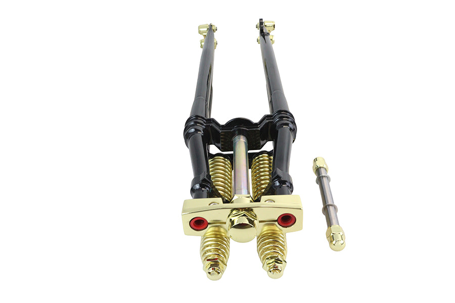 28 Spring Fork Kit Black with Brass Accents