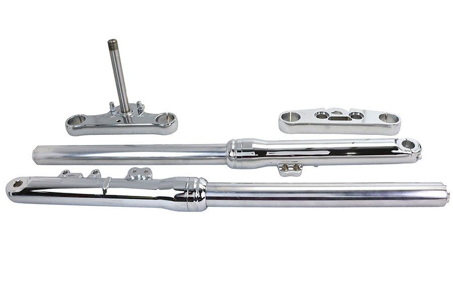 49mm Fork Slider Assembly with Chrome Sliders