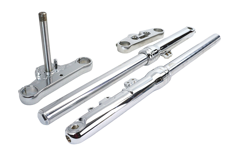 49mm Fork Slider Assembly with Chrome Sliders