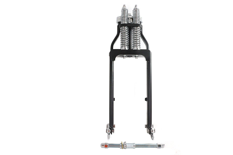 Ultima Spring Fork Assembly Black with Chrome Springs -4",Y