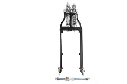 Ultima Spring Fork Assembly Black with Chrome Springs -4",Y