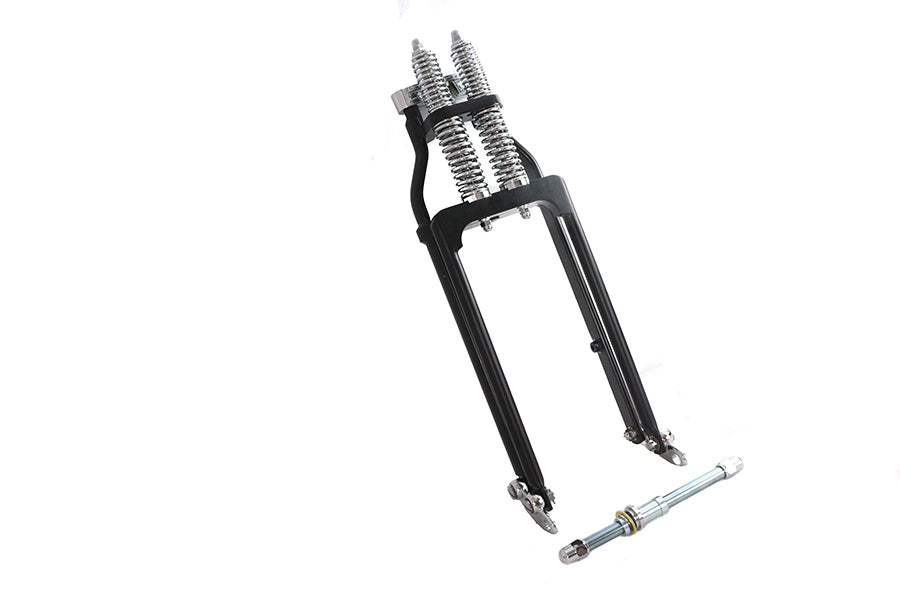 Ultima Spring Fork Assembly Black with Chrome Springs -4",Y