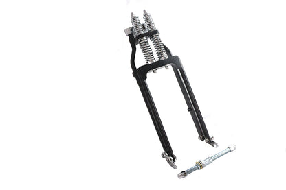 Ultima Spring Fork Assembly Black with Chrome Springs -4",Y