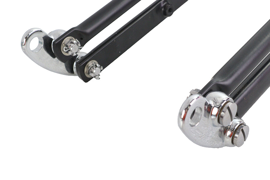 Ultima Spring Fork Assembly Black with Chrome Springs -4",Y