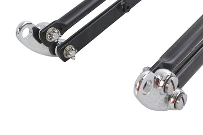 Ultima Spring Fork Assembly Black with Chrome Springs -4",Y