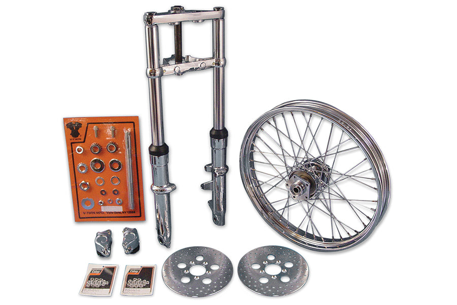 41mm Fork Assembly with Polished Sliders 21 Wheel Dual