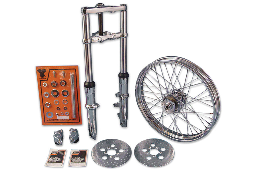 41mm Fork Assembly with Chrome Sliders 21 Wheel Dual