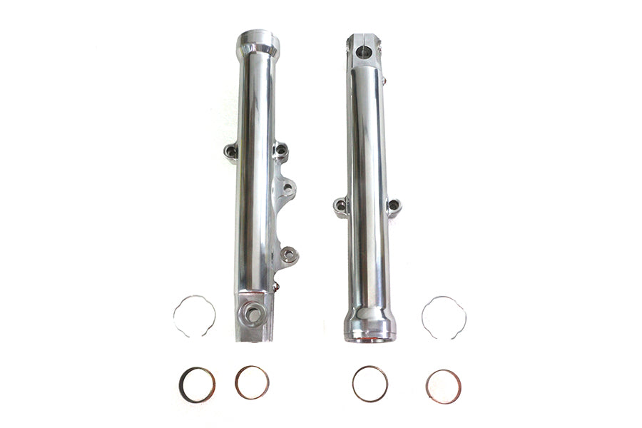 39mm Fork Sliders Polished Single Disc