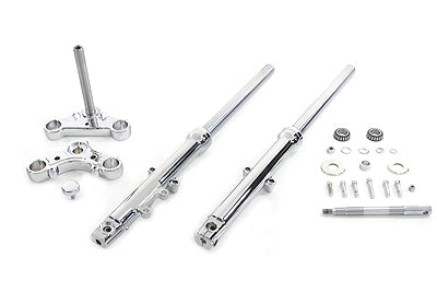 39mm Fork Assembly with Chrome Sliders Single Disc