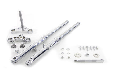 39mm Fork Assembly with Chrome Sliders Single Disc