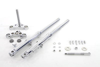39mm Fork Assembly with Chrome Sliders Single Disc