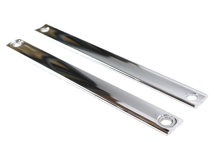 Chrome Triple Tree Cover Trim Strip Set